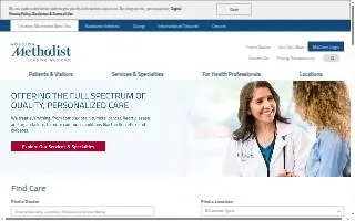 Methodist Specialty Care Center website
