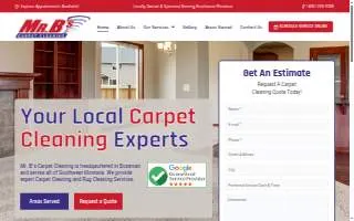 Mr. B's Carpet, Floor Cleaning and More of Moline website