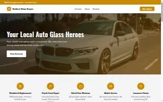 Radiant Glass & Repair website
