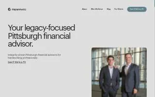 Hapanowicz Financial | Pittsburgh Financial Advisor website
