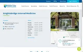 Knightsbridge Internal Medicine - Central Ohio Primary Care website
