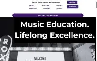 Edge Music Academy Naperville website