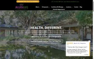 Austin Life Chiropractic website