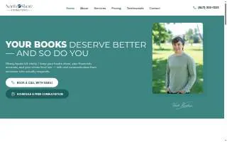 North Shore Bookkeeping website
