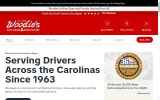 Woodie's Auto Service® and Repair Centers website