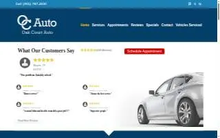 Oak Court Tire & Auto website