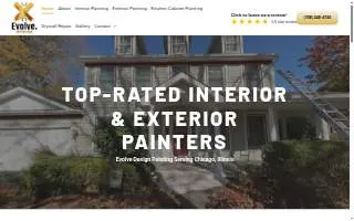 Evolve Design Painting and Decorating website
