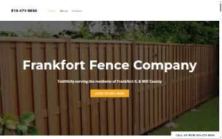 Frankfort Fence Company of Park Forest website