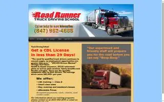 Road Runner, Truck Driving School of Park Forest website