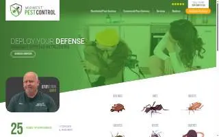 Midwest Pest Control of Peoria website