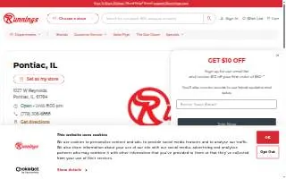 Runnings of Pontiac website