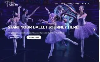 Ballet with Ms. Rio website