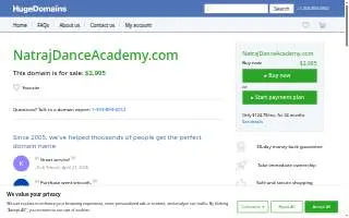 Natraj Dance Academy of Prospect Heights website