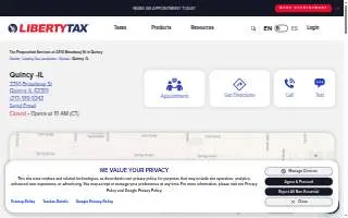Liberty Tax of Quincy website