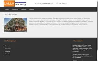 Lalla Real Estate website