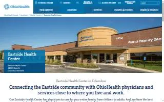 OhioHealth Eastside Health Center website