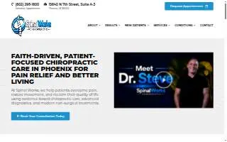 SpinalWorks Chiropractic website