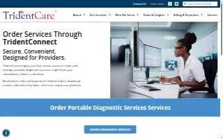 Trident Dental Care website