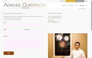 Orlando Advance Chiropractic website