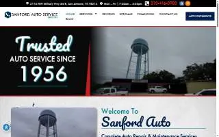 Sanford Auto Service website