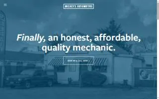 Mickey's Automotive Services website