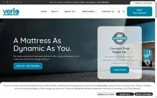 Verlo Mattress of Springfield website