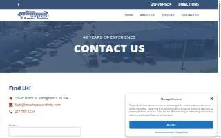 Bill Mathews Auto Body website