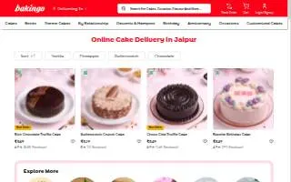 The Cake Shoppe website