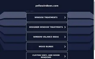 Pella Windows and Doors Showroom of Springfield website