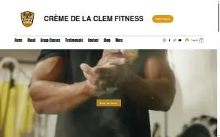 Creme De La Clem Fitness website