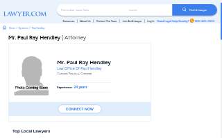 Law Offices of Paul R. Hendley