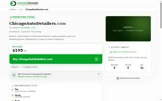 Chicago Auto Detailers website