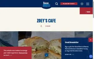Zoey's Cafe website