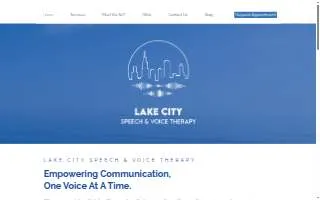 Lake City Speech and Voice Therapy of West Chicago website