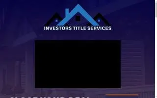 Investors Title Services of West Dundee website
