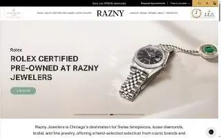 Razny Jewelers of Westchester website