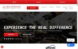 Real Autohaus Automotive website