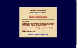 Wheeling Auto website