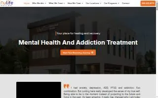 Nulife Behavioral Health: Addiction and Mental Health Treatment In Illinois of Wheeling website
