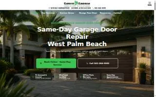 Green Garage Door Repair of Wheeling website