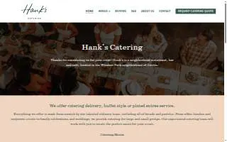 Hank's Catering - Austin website