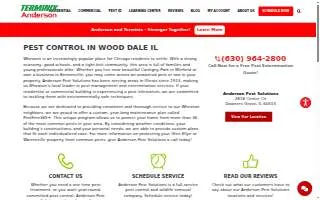 Pest Busters Pest Control of Wood Dale website