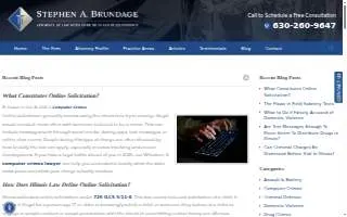 Stephen A. Brundage, Attorney at Law of Wood Dale website