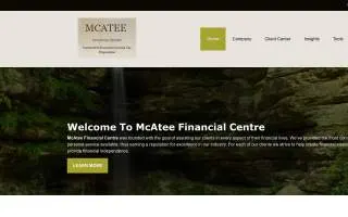 Mc Atee Financial Center website