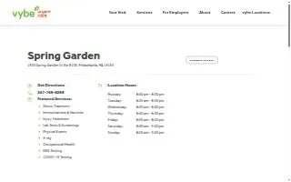 vybe urgent care website
