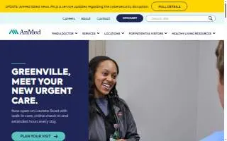 AnMed Therapy - Pediatrics website