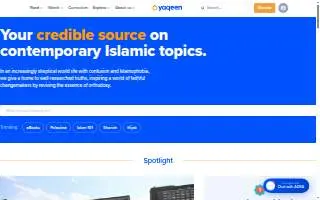 Yaqeen Technology website