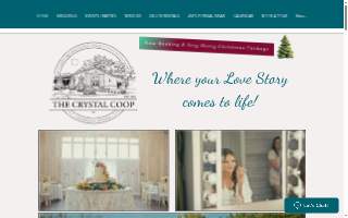 The Crystal Coop Reception & Event Center website