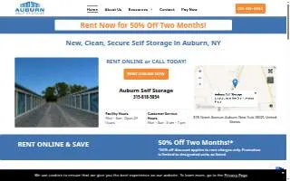 Auburn Self Storage LLC website