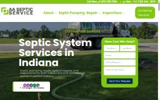 AA Septic Service Inc of Beech Grove website